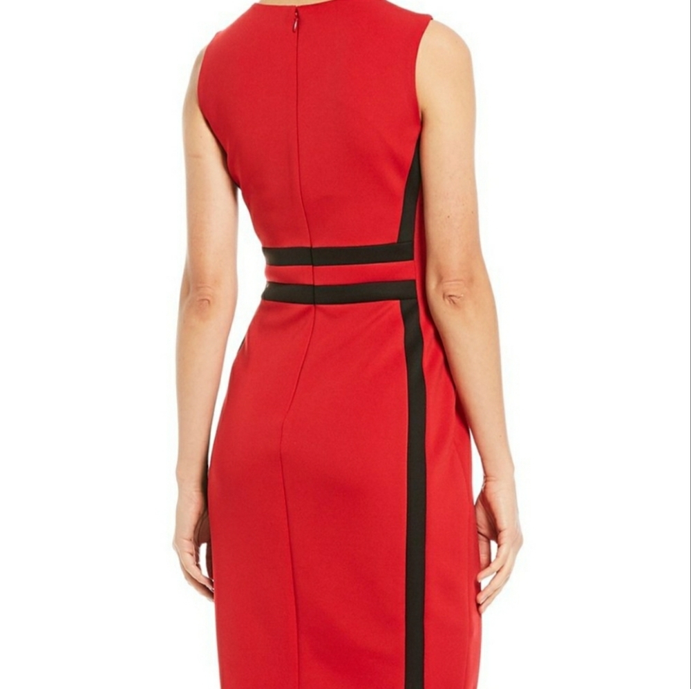 Calvin Klein Colorblock Sheath Dress - Picture 2 of 7